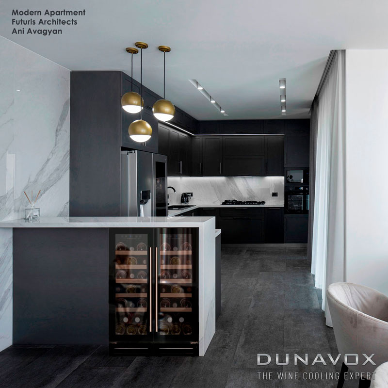 Встраиваемый винный шкаф Dunavox DAUF-19.58B