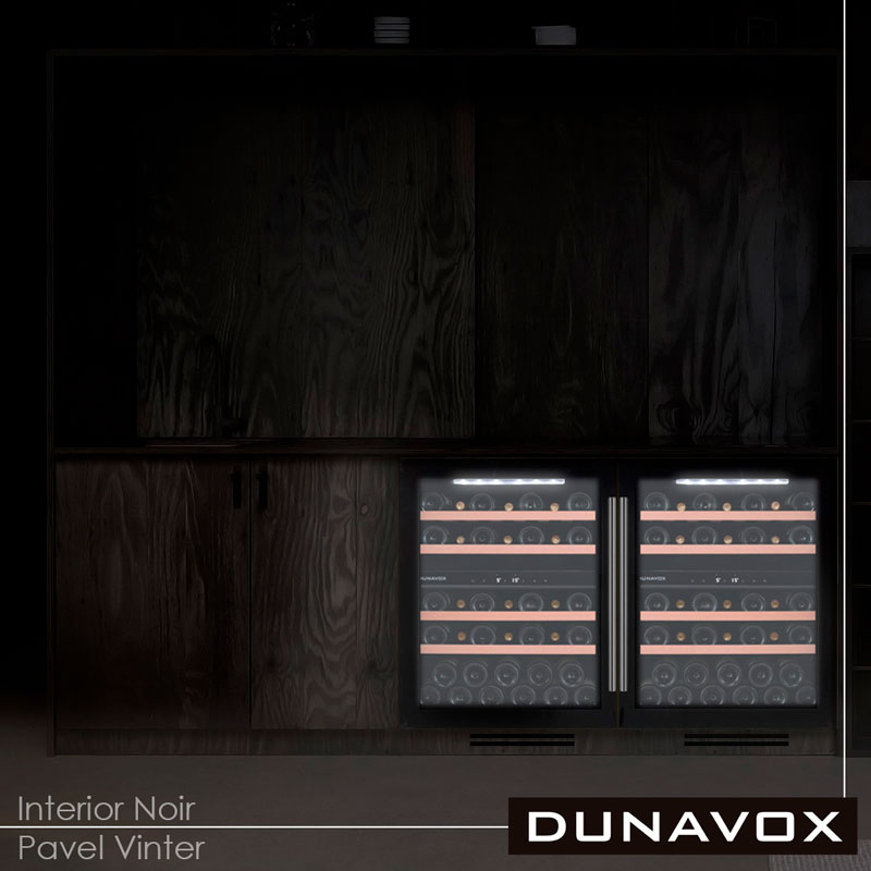 Встраиваемый винный холодильник Dunavox DAUF-39.121DB