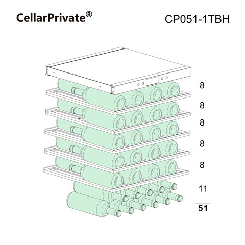 Винный шкаф Cellar Private CP051-1TBH
