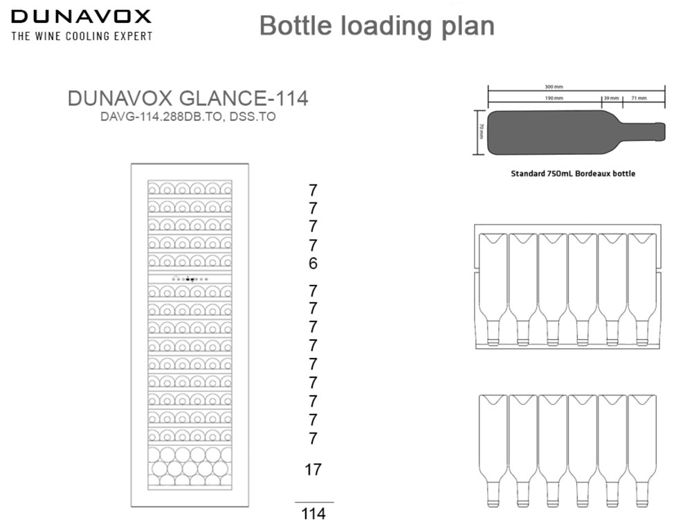Встраиваемый винный холодильник Dunavox DAVG-114.288DSS.TO