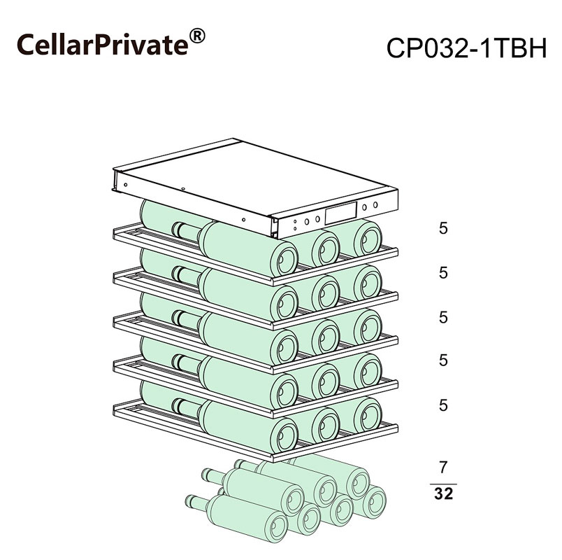 Винный шкаф Cellar Private CP032-1TBH