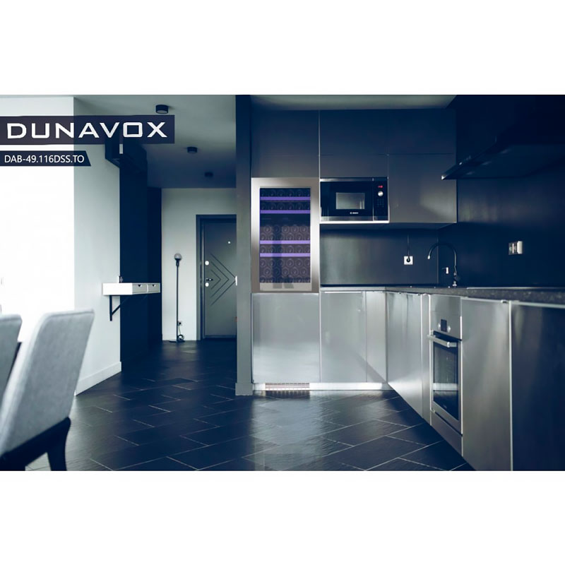 Встраиваемый винный холодильник Dunavox DAB-49.116DSS.TO