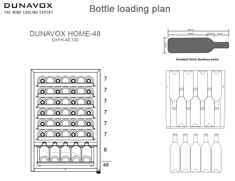 Винный шкаф Dunavox DXFH-48.130