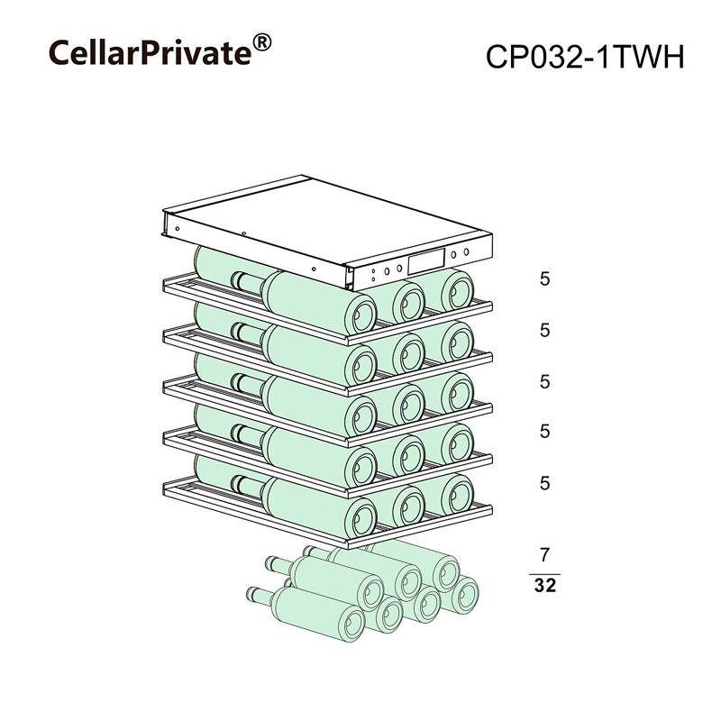 Винный шкаф Cellar Private CP032-1TWH