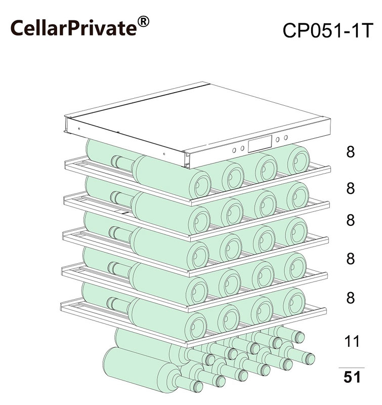 Винный шкаф Cellar Private CP051-1T