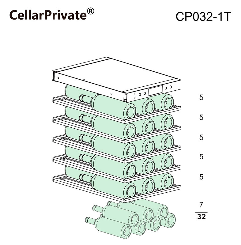 Винный шкаф Cellar Private CP032-1T
