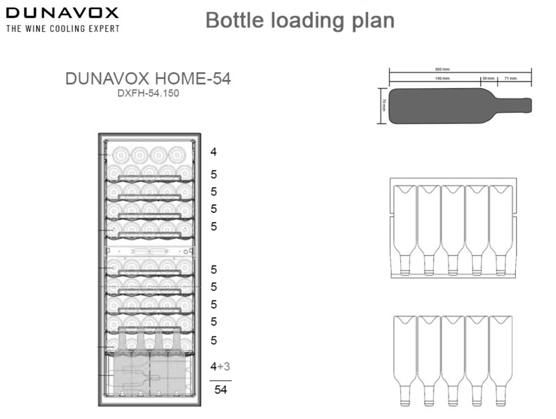 Винный шкаф Dunavox DXFH-54.150