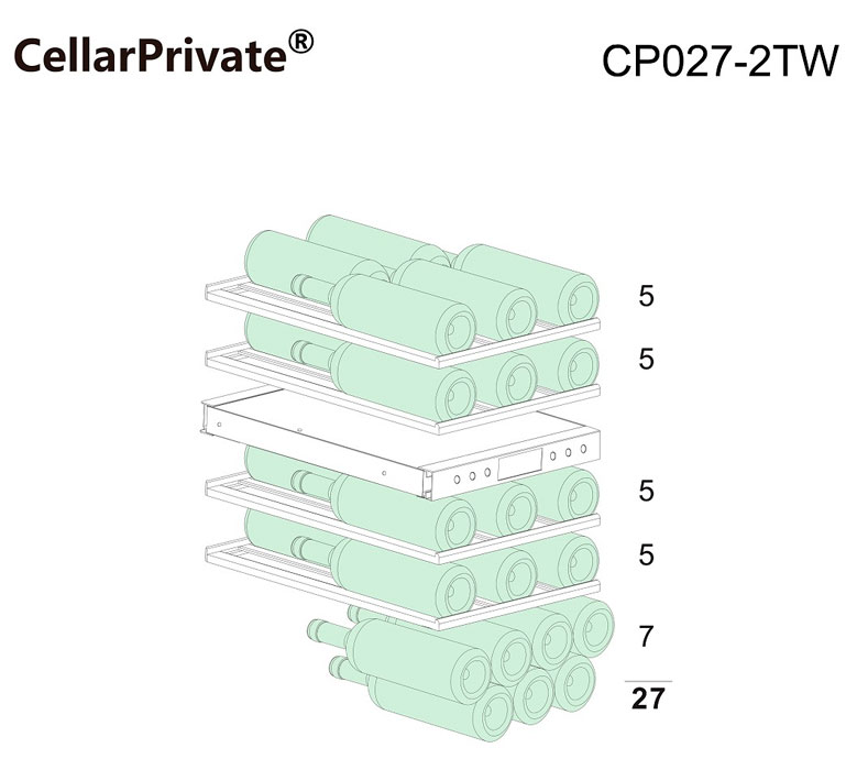Винный шкаф Cellar Private CP027-2TW
