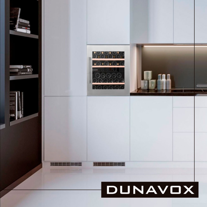 Встраиваемый винный холодильник Dunavox DAB-41.83DSS