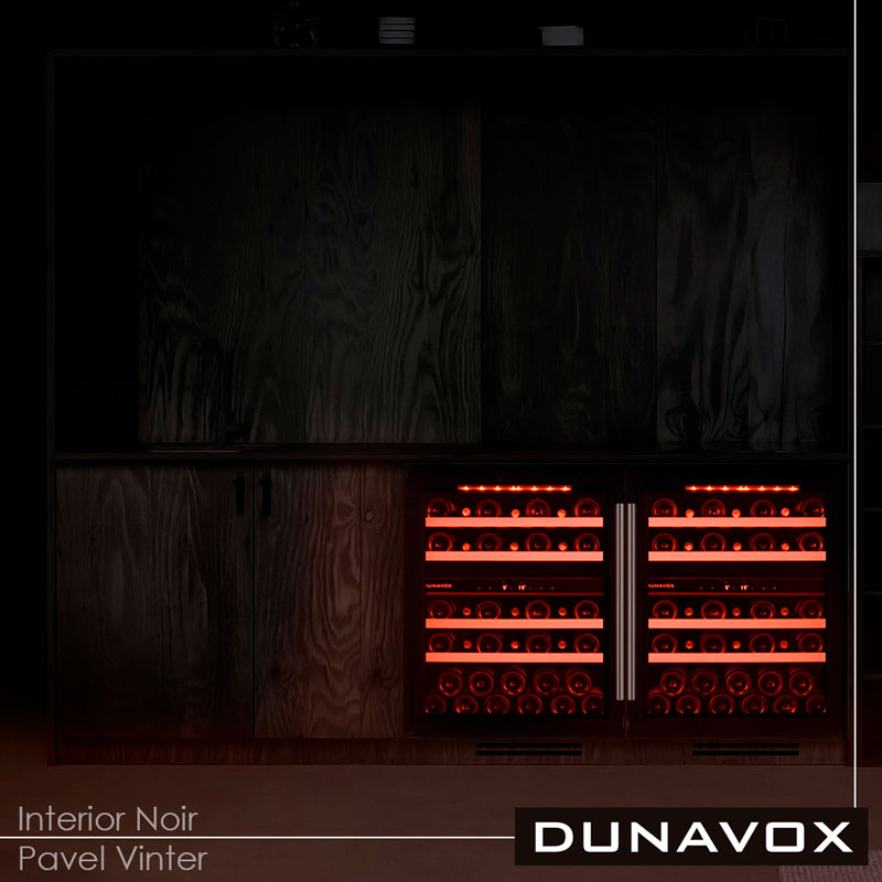 Встраиваемый винный холодильник Dunavox DAUF-39.121DB
