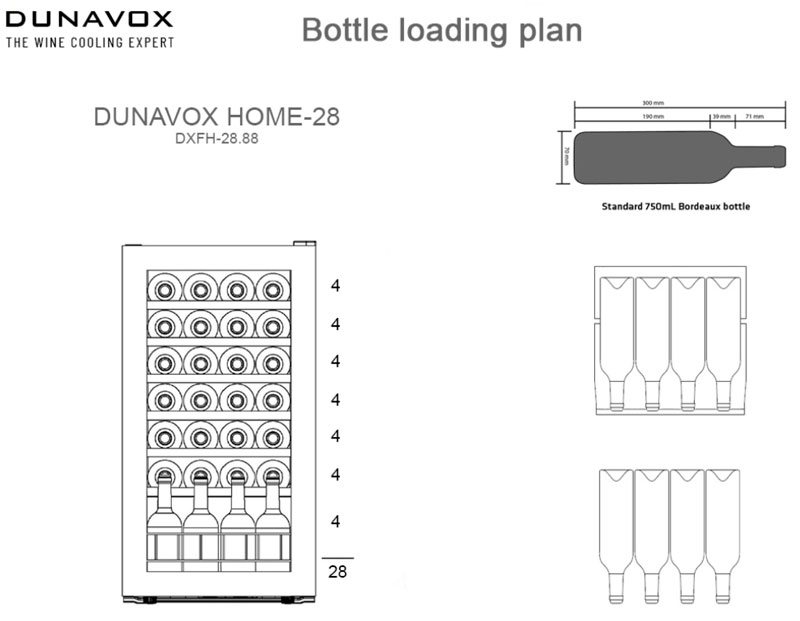Винный шкаф Dunavox DXFH-28.88