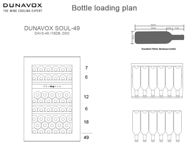 Встраиваемый винный шкаф Dunavox DAVS-49.116DB