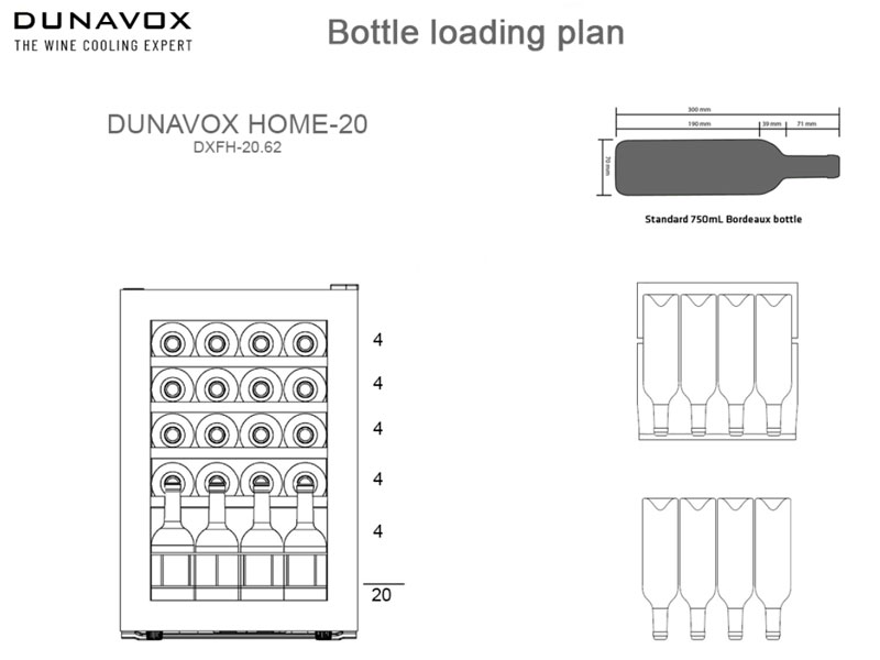 Винный шкаф Dunavox DXFH-20.62